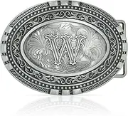 Superkred Belt Buckles Men Western Cowboy - Silver Belt Buckle Cool Cowboy Belt Buckle & Cowgirl Belt Buckle for Men Women