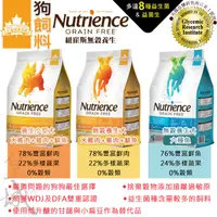 在飛比找蝦皮購物優惠-紐崔斯 Nutrience Grain Free 無穀養生系