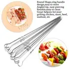 Yard Metal Cooking Meat BBQ Skewer Needle Barbecue Skewer Kebab Sticks Roasting