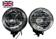 2x 5" FOR BMW MINI MK1 SPOTLIGHTS SPOTLAMPS DRIVE LIGHTS FOG LAMPS White lens