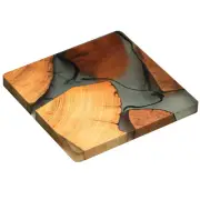 Wooden Tea Coaster Resin Insulation Simple Cup Holder Creative Gasket Cere.SA-n