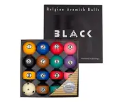 Genuine Belgian Aramith Black Pool/Billiard Ball Set (Duramith Resin)