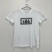 Sass & Bide Top Women XS White The New Brave Tee Sequin Detail NEW RRP A$150