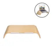 Wooden Laptop Riser Stand PC Desktop Shelf Organizer-White Oak