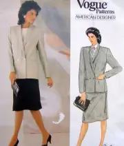 * 1104 Vogue JOSEPH PICONE Jacket Skirt Pattern sz14 UNCUT