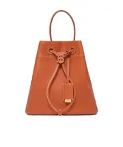 Burberry TB Plaque Drawstring Bucket Bag One size Brown