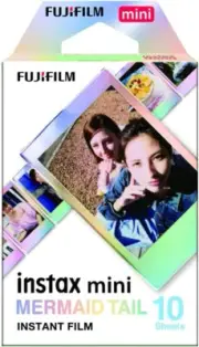 Instax Fujifilm Mini Film, Mermaid Tail 10 Pack