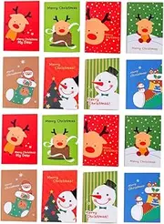 jojofuny 24Pcs Christmas Themed Pocket Notepads Compact Writing Notebooks for School Activities Holiday Parties Classmates