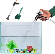 Aquarium Gravel Cleaner, New Quick Water Changer with Air-Pressing Button, Fish