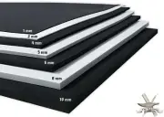 6mm EVA Foam Cosplay Black 14 x 39 inch Sheet Ultra High Density *Free Shipping
