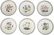 Portmeirion Botanic Garden 8.5" Soup Plate (Set of 6) - Floral-Inspired Earthenware, Scratch-Resistant Glaze - Microwave, Oven, Freezer Safe - Elegant Tableware Made in England