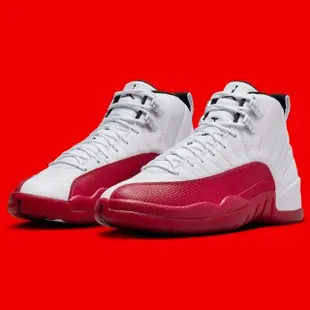 【NIKE 耐吉】休閒鞋 Air Jordan 12 Retro Cherry 2023 GS 櫻桃 紅白 大童 女鞋 153265-116