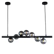 Vencha Midday 7 Light Bar Pendant - Black