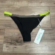 NWT Beach Bunny Endless Summer Bikini Bottom Neon Black Skimpy Swimwear Beach XL