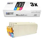 3x Eco Toner Of Replaces OKI 443186 19 18 17 ES-3032C ES-3032M