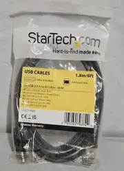 Startech 6 ft Printer Cable USB 2.0 A to B New USB2HAB6