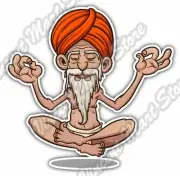 Floating Guru Levitation Yoga Gift Idea Car Bumper Vinyl Sticker Decal 4"X5"