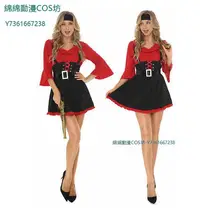 在飛比找Yahoo!奇摩拍賣優惠-COS服裝歐美游戲派對 海盜裙子洋裝 公司年會演出服 女海盜