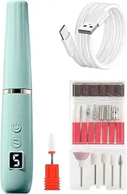 Nail Drill File Set | Electric Acrylic Gel Dip Powder Nails File With Bits - Professional False Fingernail Pedicure Manicure Accessories For Home Salon Use