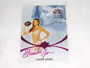 2013 Benchwarmer CLAUDIA JORDAN National #20 Pink Foil Auto/25 Deal or No Deal