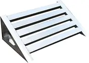 Heavy Duty Curb Ramp, Stainless Steel Wheelchair Ramp, Step Bridge Threshold Ramp, Load Capacity 800 Lbs, Reduced Slip,Bl120×w50×h15