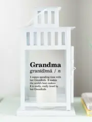 Grandma Decroative Lantern - White