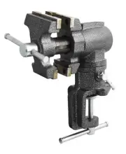 2-1/2 inch Mini Jaw Portable Clamp-on Table Bench Third Hand Vise Swivels and...