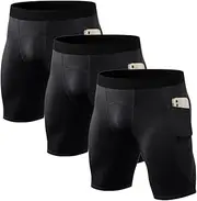 [EAONLFP] Compression Shorts Men Spandex Sport Shorts, Performance Underwear for Athletic Workout Running Cool Dry Base Layer