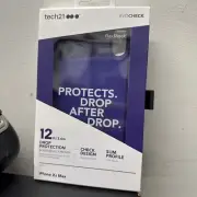iPhone XS MAX - Case Cover Tech21 Evo Check Flex Shock T21-6139 - Ultra Violet