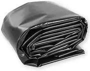 2x7m 3x4m 4x6m 5x8m 8x10m 10x12m Pond Liners for Outdoor Garden, 5Mil HDPE Black Koi Fish Pond Liners, Reinforced Pond Underlayment for Fountain Artificial Lake(8x12m(26.2x39.3ft))