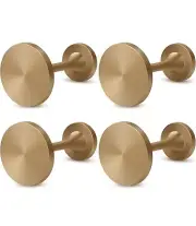 Curtain Holdbacks, Bronze Gold Decorative Curtain Tieback Hooks, 4 Pack Metal