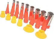1 Set Caulk Tips Caulking Nozzle Applicator Kit Caulk Finisher Tool Caulk Kit Caulk Tool Caulking Finisher Kit Caulk Extension Nozzle Caulking Kit Caulking Tools
