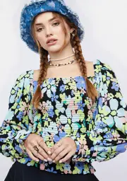 [Free People] Ariana Floral Top