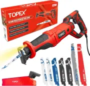 Reciprocating Saw & 34 Piece Reciprocating Saw Blades, Long Blade Hand Saw, Jab