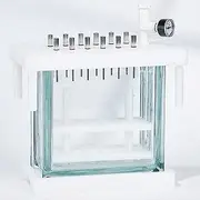 12 Position Solid Phase Extraction Apparatus, Sample Pretreatment Analysis Apparatus with Independent Channel and Pressure Gauge, Adjustable Test Tube Height, Safe No Cross Contamination, for Lab