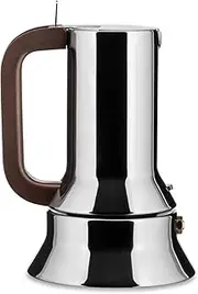 Alessi 9090/1 - Design Stovetop Espresso Coffee Maker, 18/10 Stainless Steel, Mirror Polished, 1 cup