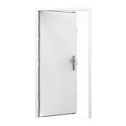Lathams 2050 x 920 x 50 mm - LHI - Surfmist White Steel Security Door and Frame