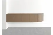 DD Half Curved Floating Wall Credenza
