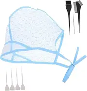 Hair Coloring Kit Highlight Hat Hair Caps Highlighting Tool Set Comfortable Fit for Home Salon Use