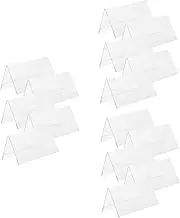 GRADENEVE 5Pcs Acrylic Table Signs for Weddings Blank Acrylic Place Cards Double Sided Desk Name Cards Modern Wedding Sign Holders for Event Seating