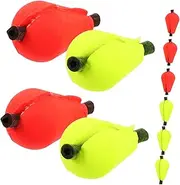 Yardwe Fishing Rod Floats 20pcs Teardrop Shape Fly Floats Glow Cudgels for Fly Fishing Buoyant for Stream River