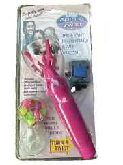 Y2K Twist a Braid Machine Pink with Beads/Thread Igia Vintage As Seen on TV NIP