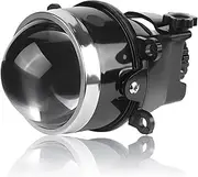 GIFAYUAN 3.0 Inch Bi Xenon Fog Light Projector Lens For Ford For H0nda For N-i-s-s-a-n For Renault For Peugeot For Subaru H11 H9 H8 D2S D2H High Low Beam Fog Lamp(1x fog light lens)