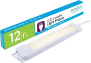 Enbrighten Premium Linkable Under Cabinet Fixture, 12in, LED 415 Lumens, (38845)
