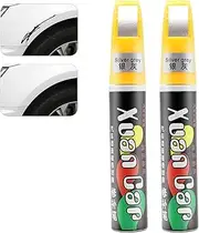 2pcs Car Scratch Remover Pen, Easy & Quick Waterproof Car Scratch Repair Pen, Car Scratch Touch-Up Paint (Gray)