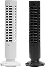 5V 2.5W Mini Portable USB Cooling Air Conditioner Purifier Tower Bladeless Desk Fan (Color : White)