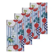 4pc Porto Cucina Cotton 45cm Square Napkins Table Cloth Home Decor Tableware