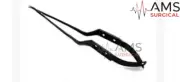 Kamiyama Micro Scissors Neurosurgery 18cm, Black Coated Bayonet Handle