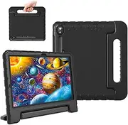 [E-puhate] for Galaxy Tab S9 FE Case 10.9 inch with Pen Holder Kids Samsung Galaxy S9 Case 11" 2023 with Anti-Slip Handle Stand Protective Galaxy Tab S9 FE 5G Case for Galaxy Tab S9/S9 FE Black