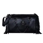 Skull Chain Shoulder Bag Tassel Designer Rivet Women Bag Vintage Punk Bag Large Capacity Handbags Female